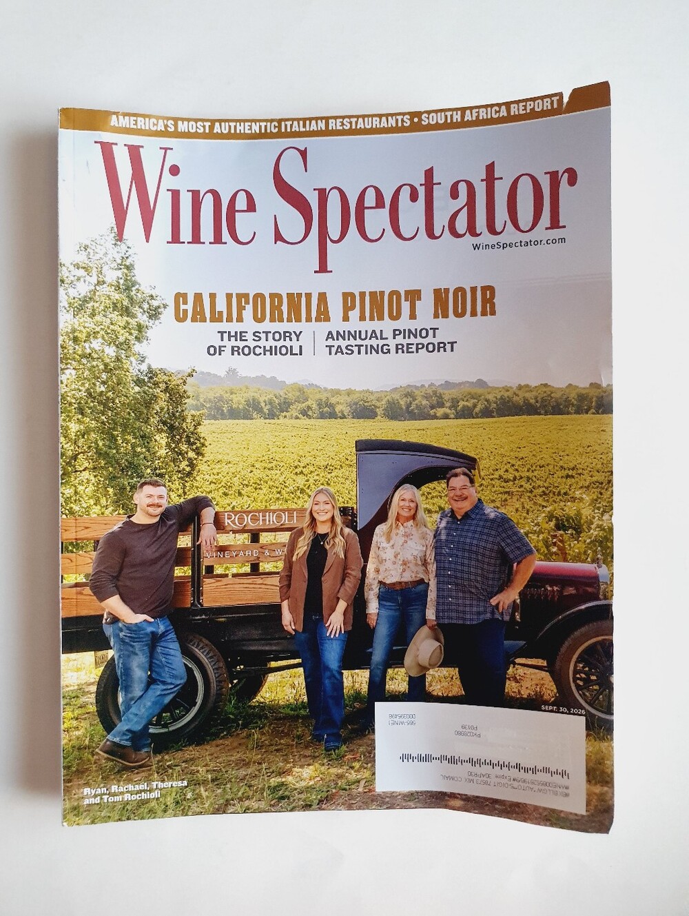 Wine Spectator Magazine September 30, 2026 - California Pinot Noir